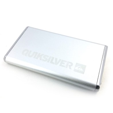 Slim Metal portable power bank 4000mAh-Quiksilver